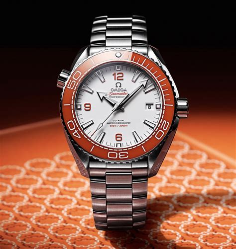 omega orange watch|pre owned omega planet ocean.